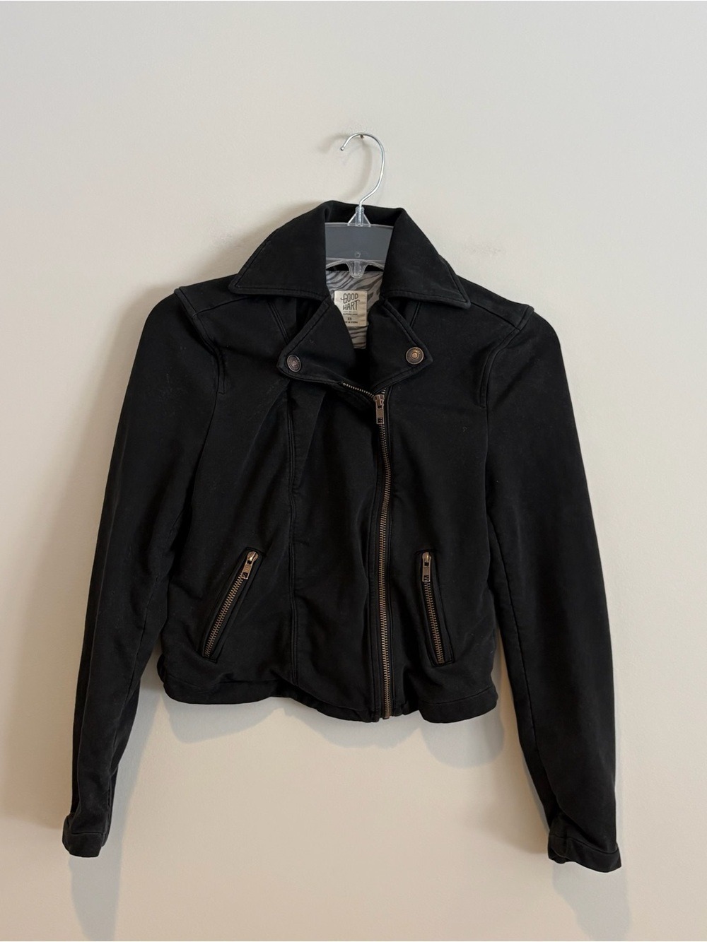 Good Hart by Matilda Jane Women’s Black Moto-Style Jacket Size XS